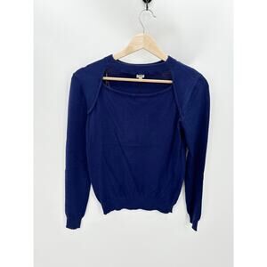 UNIQ Blue Crew Neck Long Sleeve Layered Sweater Women's Size Small/Medium NWT